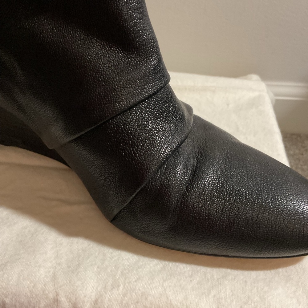 Nine West Black Wedge Ankle Boots - Picture 2 of 5